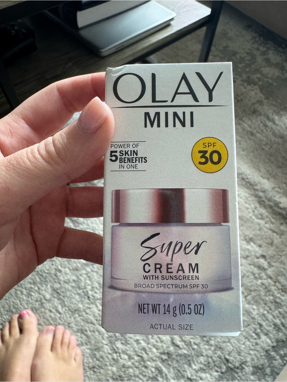 OLAY Mini Super Cream SPF 30 - White and Rose Gold Jar